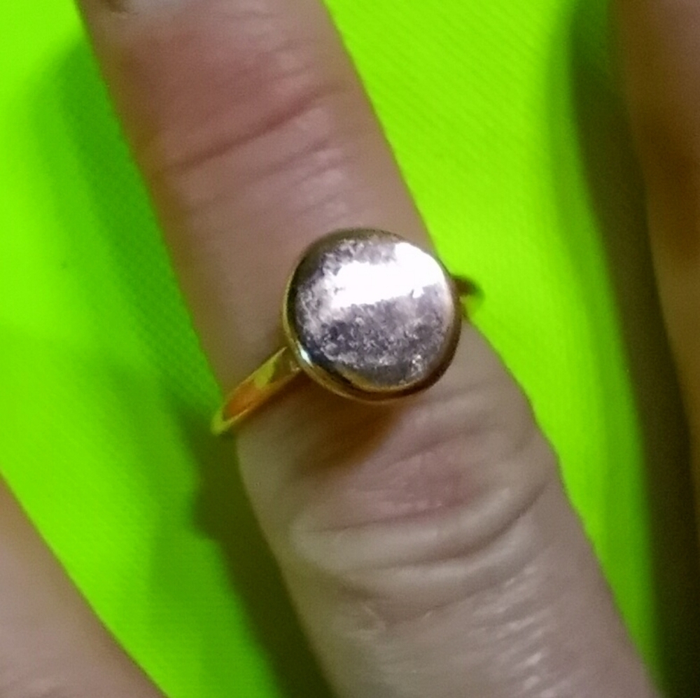 Copper tone plain ring size 7
